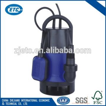 Garden submersible low pressure 0.5hp integrated float switch clean water pump