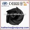 natural rubber slurry pump semi-open impeller