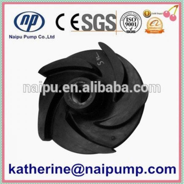 natural rubber slurry pump semi-open impeller #1 image