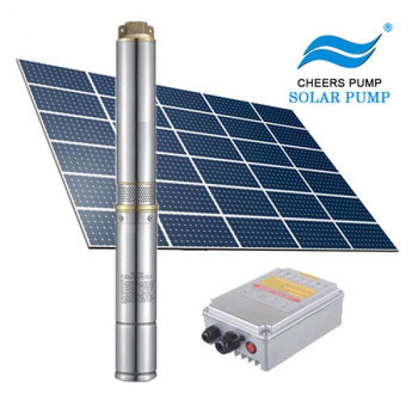 Manufacturer 3 years warranty stainless steel 304 price solar water pump 3&quot;deep well dc pump #1 image