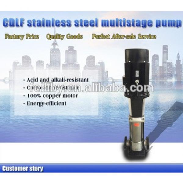 2m3/h CDLF home pipeline booster pump stainless steel vertical multistage water pump with vertical impeller #1 image