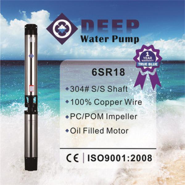 High quality 4spm stainless steel submersible deep well irrigation pumps 1hp #1 image