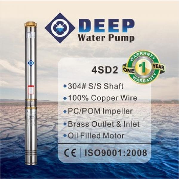 4SD2 best quality three phase with oil filled submersible deep well water pumps #1 image