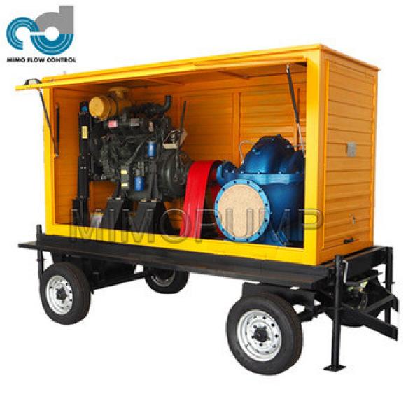 1000 gpm Double Suction Diesel Water Pump with Trailer #1 image