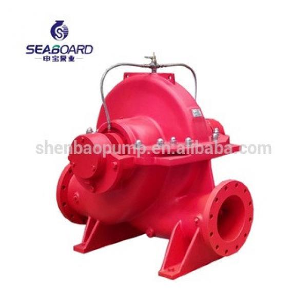 SBS250-710E high pressrue fire fighting horizontal axially split volute casing double suction centrifugal pump #1 image