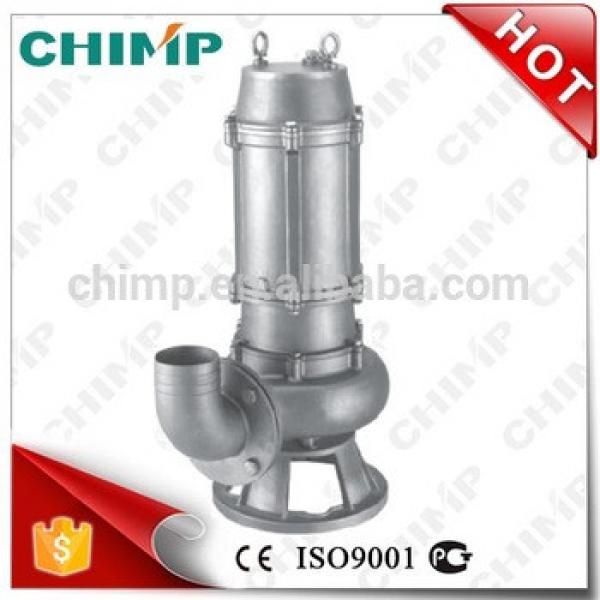 CHIMP WQ(JY)-G series 3.0kW/4.0HP 60m3/h anti-corrosion stainless steel submersible sewage pump #1 image