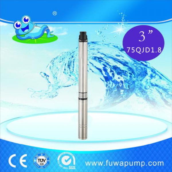 3&quot; 1.8m3/h 109m high quality direct factor supplied deep well cast iron outlet Electric Submersible Single-Phase pump #1 image